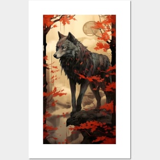 Serene Wolf Posters and Art